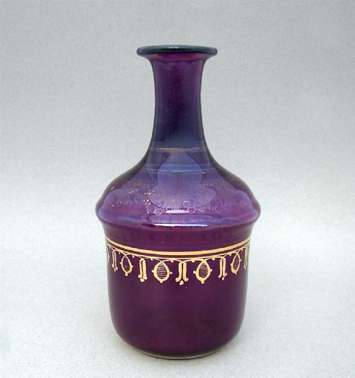 Regency Amethyst & Gilt Glass Carafe, Circa 1830