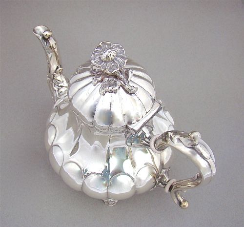 fig 2. EARLY VICTORIAN OLD SHEFFIELD PLATE TEAPOT BY THOMAS PARKINS, SHEFFIELD CIRCA 1840