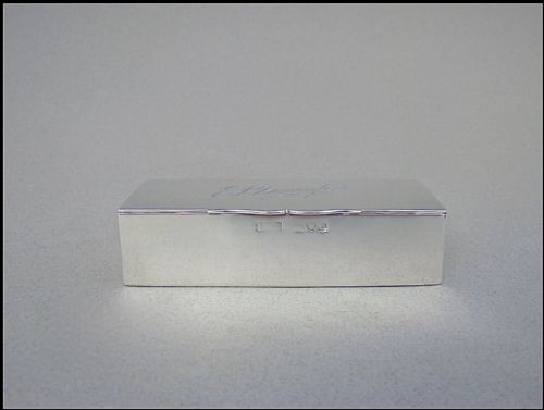 fig 2. VICTORIAN SILVER TRIPLE STAMP BOX BY SPINK & SON, LONDON 1898