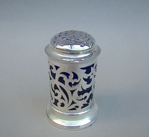 Early Victorian Silver Pounce Pot by John & George Angell, London 1844