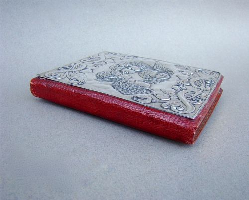 fig 4. EDWARDIAN SILVER REYNOLDS ANGELS ADDRESS BOOK BY MYATT & CO, BIRMINGHAM 1905
