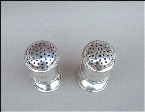 fig 1. PAIR OF EARLY 19TH CENTURY INDIAN COLONIAL SALT CASTERS, CIRCA 1810
