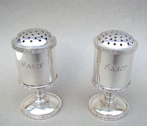 Pair of Early 19th Century Indian Colonial Salt Casters, Circa 1810