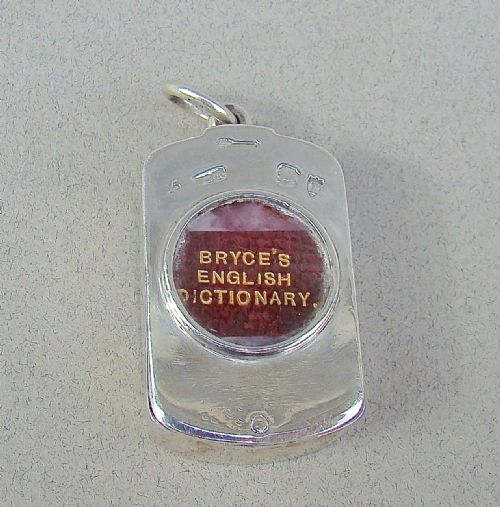 fig 1. VICTORIAN SILVER MINIATURE DICTIONARY CASE BY SAMPSON MORDAN, LONDON 1894