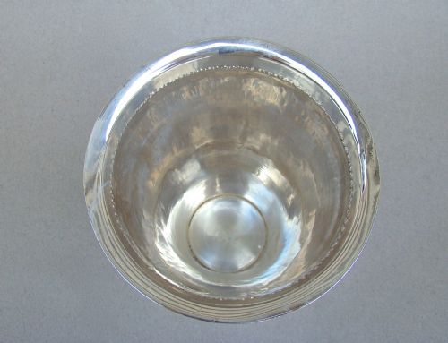 fig 3. ARTS & CRAFT SILVER VASE BY BERTHOLD MULLER, IMPORT MARKS FOR CHESTER 1908