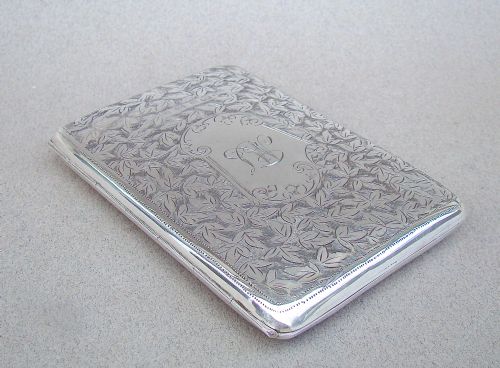 fig 2. EDWARDIAN SILVER AIDE MEMOIRE BY HARRY HAYES, BIRMINGHAM 1903, IN ORIGINAL FITTED CASE