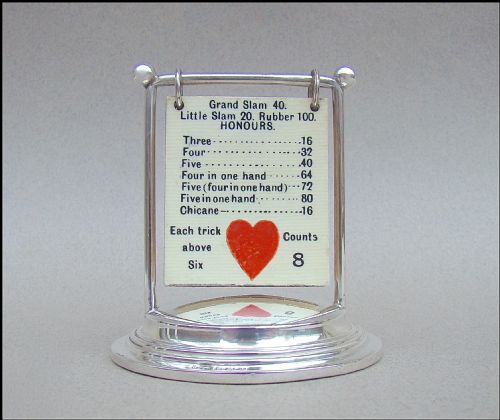 George V Silver Bridge Trump Marker by William Vale & Sons, Birmingham 1915