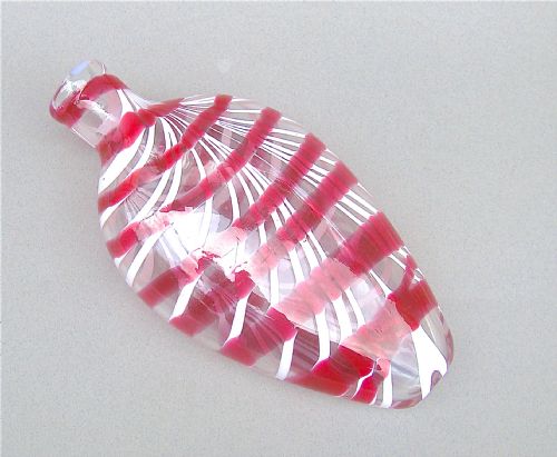 fig 2. EARLY VICTORIAN NAILSEA GLASS FLASK, CIRCA 1840