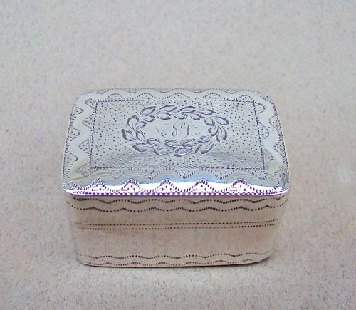 Georgian Silver Nutmeg Grater by Thomas Willmore, Birmingham 1806
