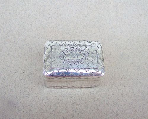 fig 2. GEORGIAN SILVER NUTMEG GRATER BY THOMAS WILLMORE, BIRMINGHAM 1806