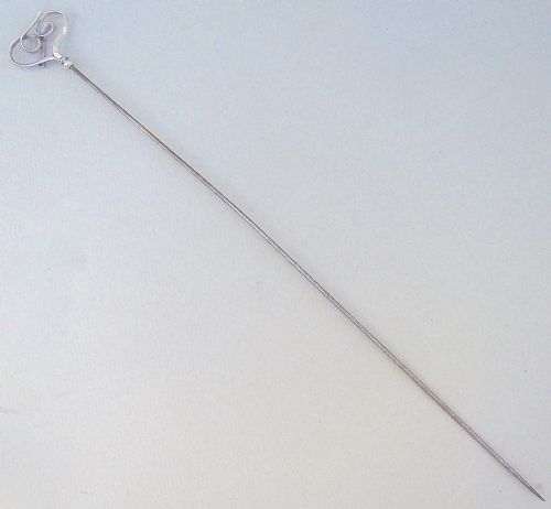 fig 1. EDWARDIAN SOLID SILVER HAT PIN, BIRMINGHAM 1908