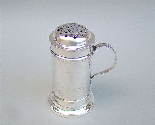 fig 2. ARTS & CRAFT SILVER KITCHEN PEPPER BY HUKIN & HEATH, LONDON 1886