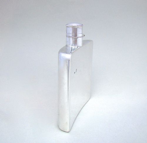 fig 2. VICTORIAN SILVER WHISKY FLASK BY CYRIL JAMES FROST, LONDON 1897