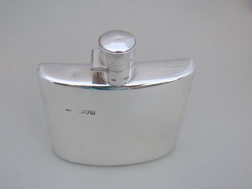 fig 3. VICTORIAN SILVER WHISKY FLASK BY CYRIL JAMES FROST, LONDON 1897