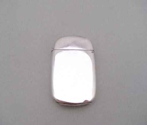 fig 2. VICTORIAN AESTHETIC MOVEMENT SILVER VESTA CASE BY HOWARD JAMES, BIRMINGHAM 1881