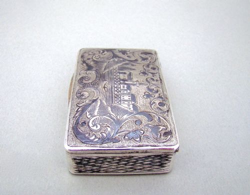 fig 3. RUSSIAN SILVER AND NIELLO ENAMEL SNUFF BOX BY ALEXANDER FULD, MOSCOW CIRCA 1880