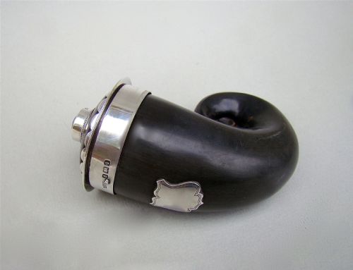 fig 2. EDWARDIAN SILVER MOUNTED SNUFF MULL BY J GRINSELL & SONS, BIRMINGHAM 1910