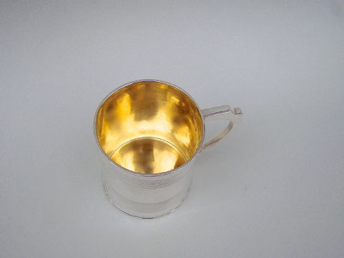 fig 1. EARLY VICTORIAN SILVER CHRISTENING MUG BY PEARCE & BURROWS, LONDON 1846
