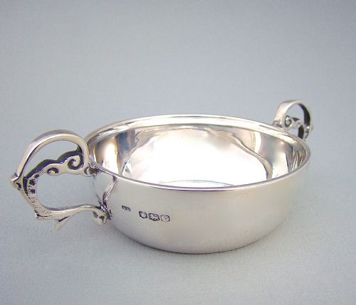 Georgian Revival Solid Silver Wine Taster by E Viner, Sheffield 1938