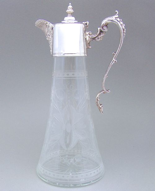 Victorian Silver Plated Claret Jug, Circa 1890