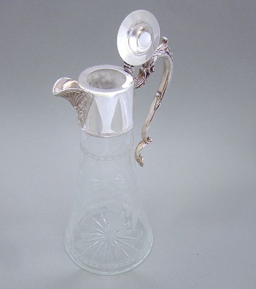 fig 2. VICTORIAN SILVER PLATED CLARET JUG, CIRCA 1890