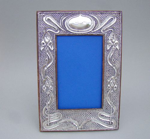Art Nouveau Silver Photograph Frame by J&r Griffin, Chester 1905