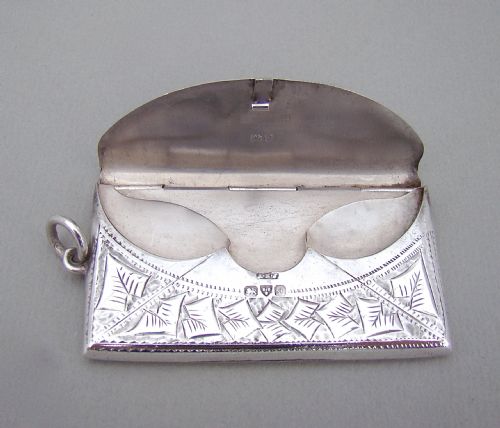 fig 2. EDWARDIAN SILVER DOUBLE STAMP CASE BY ALBERT ERNEST JENKINS, CHESTER 1909