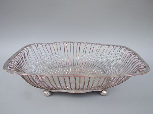 Georgian Old Sheffield Plate Wirework Bread Basket, Circa 1800
