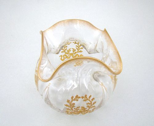 fig 1. 19TH CENTURY FRENCH EMPIRE STYLE GILT GLASS VASE, CIRCA 1890