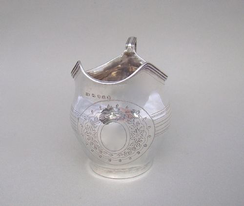 fig 1. GEORGIAN SILVER CREAM JUG BY JOHN MERRY, LONDON 1805