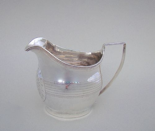 fig 2. GEORGIAN SILVER CREAM JUG BY JOHN MERRY, LONDON 1805