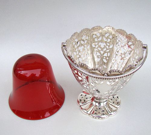 fig 3. LARGE VICTORIAN SILVER SUGAR BASKET BY HENRY WILKINSON, SHEFFIELD 1861