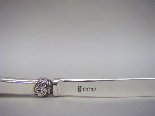 fig 2. ART DECO SILVER AND GUILLOCHE ENAMEL LETTER OPENER BY MAPPIN & WEBB, SHEFFIELD 1921