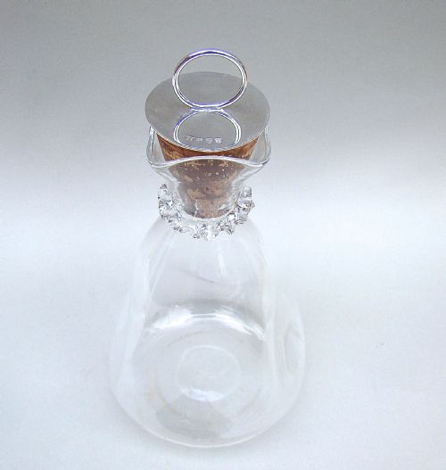 Unusual Scottish Silver Lidded Decanter by Hamilton & Inches, Edinburgh 1928