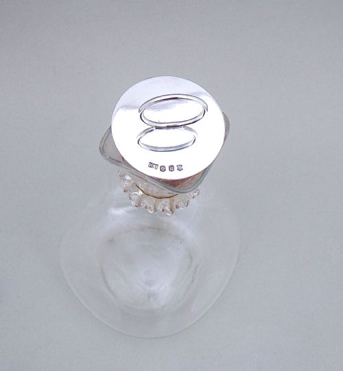 fig 2. UNUSUAL SCOTTISH SILVER LIDDED DECANTER BY HAMILTON & INCHES, EDINBURGH 1928