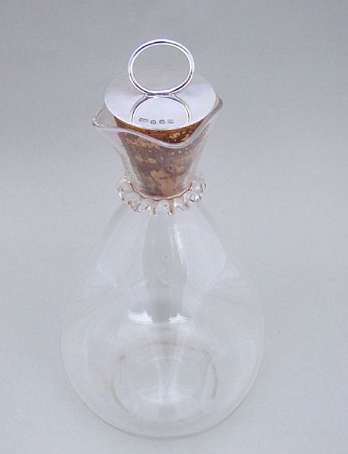 fig 1. UNUSUAL SCOTTISH SILVER LIDDED DECANTER BY HAMILTON & INCHES, EDINBURGH 1928