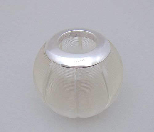 fig 1. VICTORIAN SILVER MOUNTED MATCH STRIKER & HOLDER, CHESTER 1897