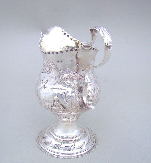 fig 3. GEORGIAN SILVER CREAM JUG, LONDON 1776