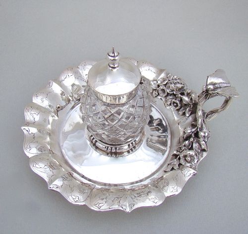 fig 2. WILLIAM IV SILVER INKSTAND BY WILLIAM EATON, LONDON 1837