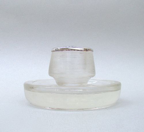 fig 1. UNUSUAL ART DECO SILVER MOUNTED MATCH STRIKER BY SCHINDLER & CO, LONDON 1921