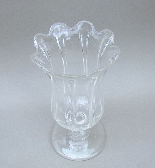 fig 2. VICTORIAN HAND BLOWN GLASS CELERY VASE, CIRCA 1850