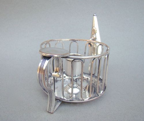 fig 2. GEORGIAN OLD SHEFFIELD PLATE WIREWORK CHAMBER STICK, CIRCA 1800