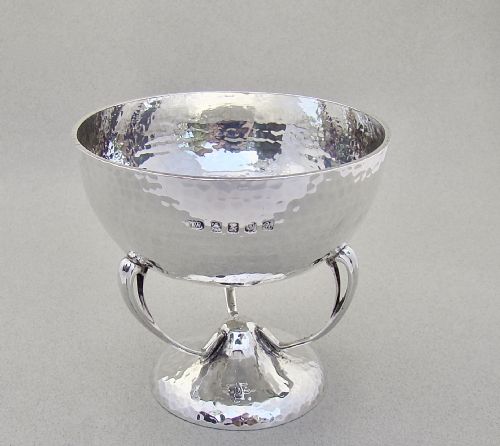 Scottish Arts & Crafts Silver Tazza / Bonbon Dish by James Weir, Glasgow 1917