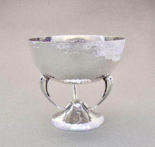 fig 1. SCOTTISH ARTS & CRAFTS SILVER TAZZA / BONBON DISH BY JAMES WEIR, GLASGOW 1917