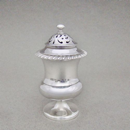 Georgian Solid Silver Pounce Pot, London 1795