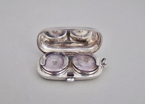 fig 3. GEORGE V SILVER DOUBLE SOVEREIGN CASE BY DENNISON WATCH CASE CO, BIRMINGHAM 1913