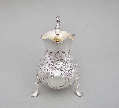 Georgian Rococo Silver Cream Jug , London 1760