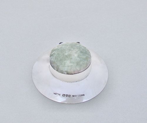 fig 1. RARE EDWARDIAN SILVER PIN CUSHION IN THE FORM OF A LADY'S HAT BY BLANCKENSEE & SON LTD, CHESTER 1908