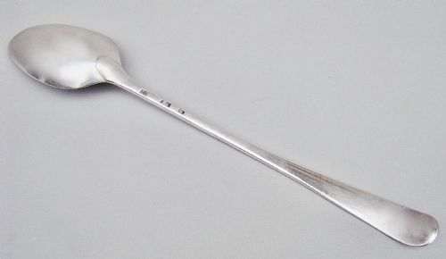 fig 1. YORK SILVER OLD ENGLISH PATTERN BASTING SPOON BY HAMPSTON & PRINCE, CIRCA 1780