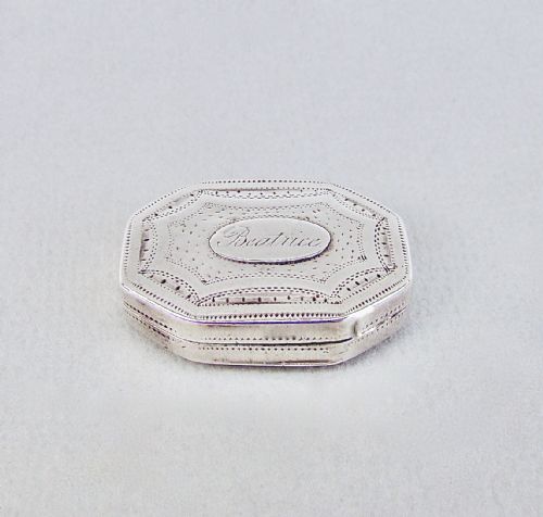 Georgian Silver Vinaigrette by Joseph Willmore, Birmingham 1810